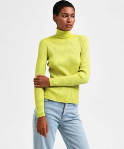 Selected Femme LYDIA LS KNIT ROLLNECK LUREX B
