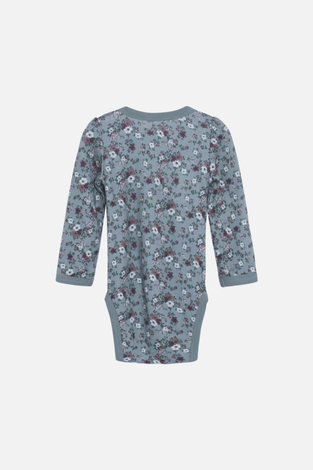 Hust and Claire Body Baloo med blomster ullbambus, jade Hust & Claire bukse med blomsterprint, jade green