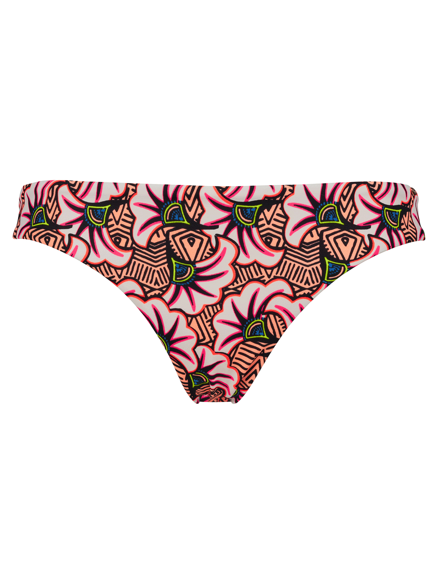 Skiny Neon Flower, bikini brief, mønstret