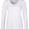 Huber shirt l/s slevve - 24 hours women sleep, hvit