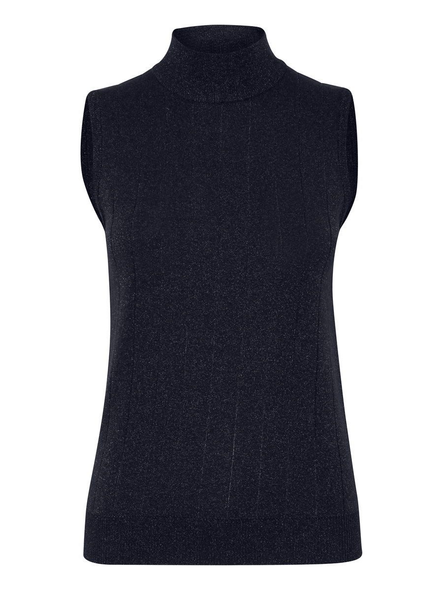Pulz PzJade sleeveless pullover, blue marine