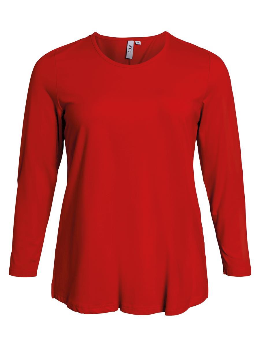 Ciso basic long sleeve t-shirt, rød