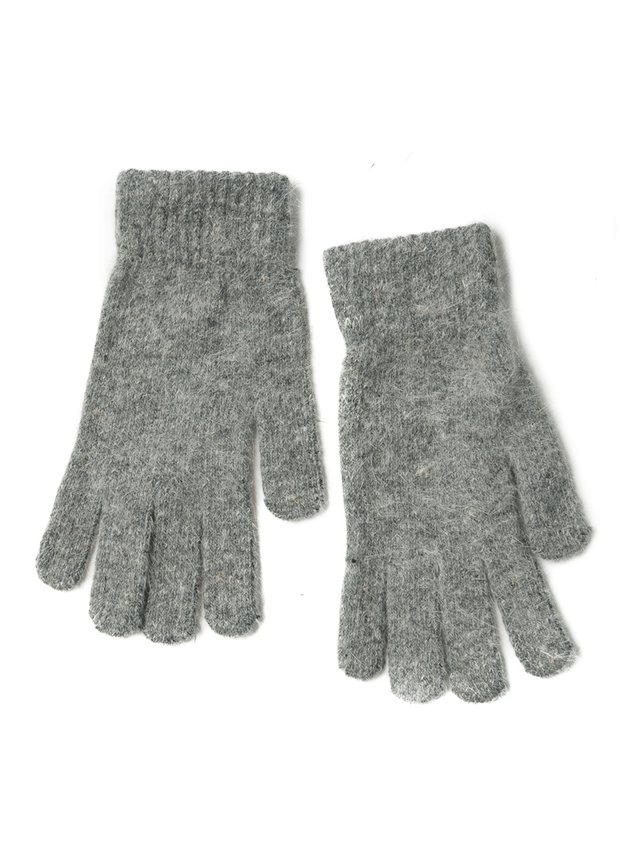 Rosenvinge gloves knitted, grey melange