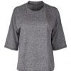 Skiny L. shirt s/sl, Skiny loungwear collection, gray flame melange