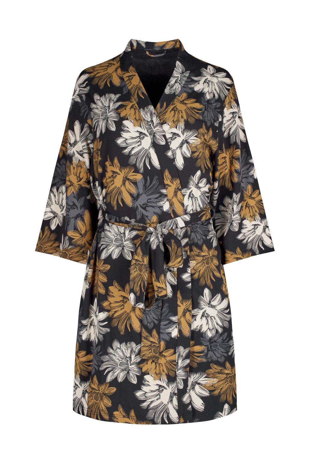 Skiny L. Kimono, big bronze flower