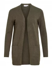 Vila Viril open L/S knit cardigan, grønn
