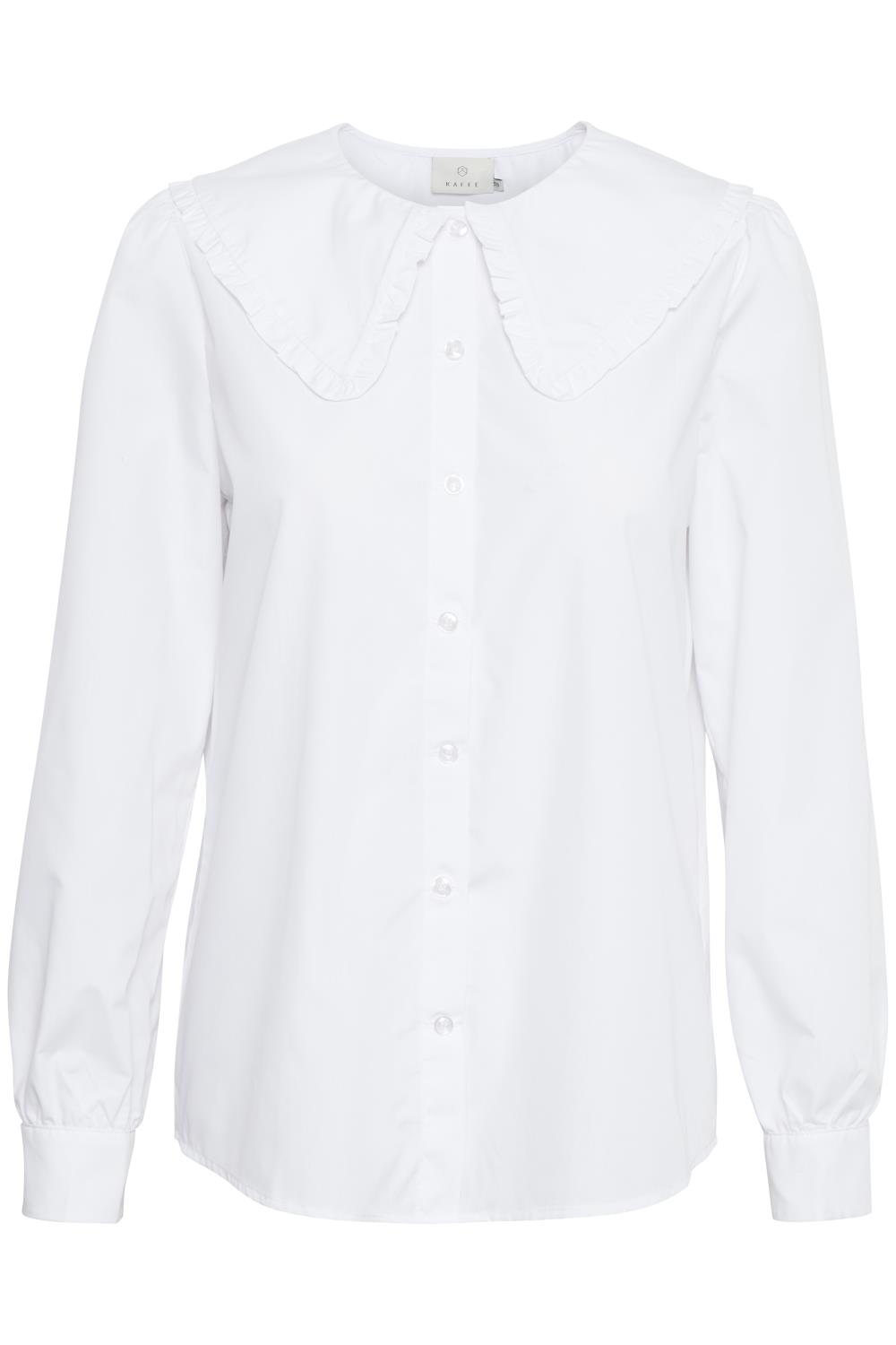 Kaffe Luna LS shirt, optical white