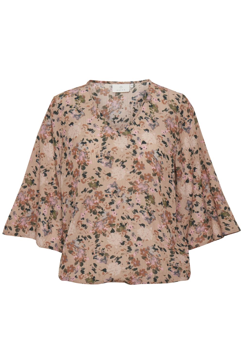 Kaffe Leala blouse, nomad watercolor flower print