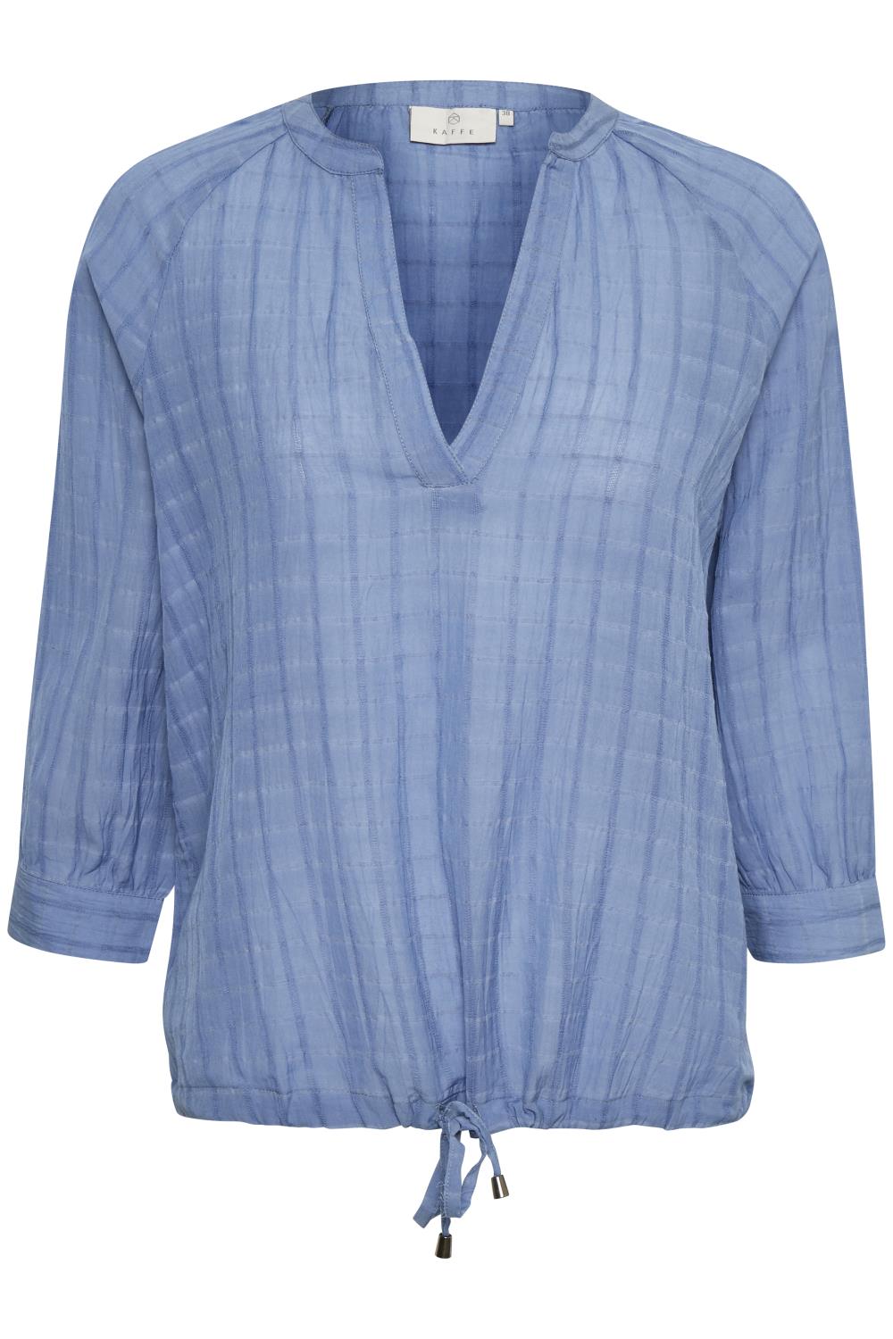 Kaffe Fie Blouse, mellom blå