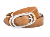 Intex Belte 3 cm, m/oval spenne, cognac, 85-90-95-105 cm lengde