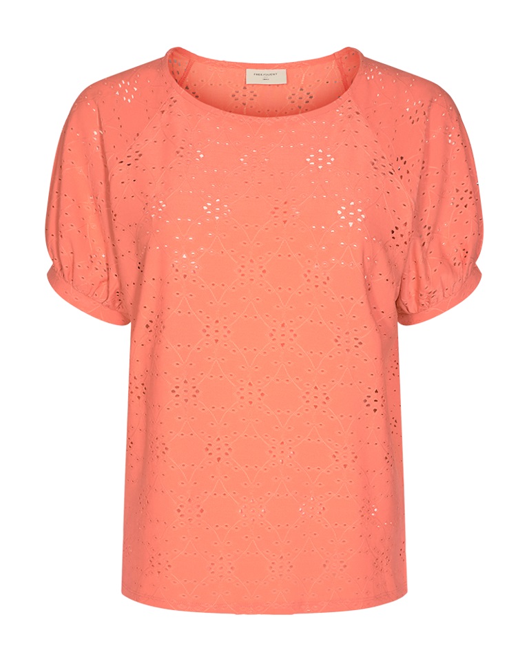 Freequent Bloom blouse, fresh salmon