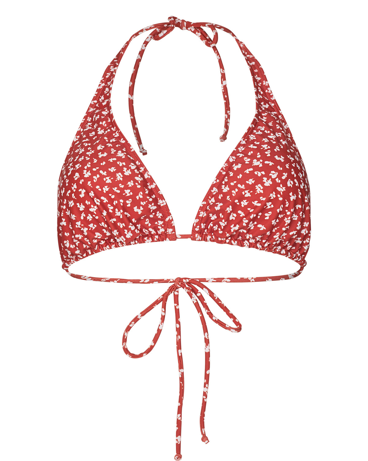Nümph Antonia Bikini Top, rød mønstret