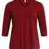 Ciso Basic A-shape T-shirt, dyb rød