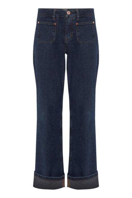 Pulz Emma Jeans Straight Leg, dark blue