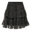 Jacqueline de Young Cody short skirt, sort/prikket kappeskjørt