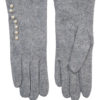 Nümph Perly Woll Glove, lys grå ull hanske