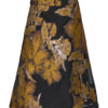 Nümph Charna Skirt, sort med gylde blomster