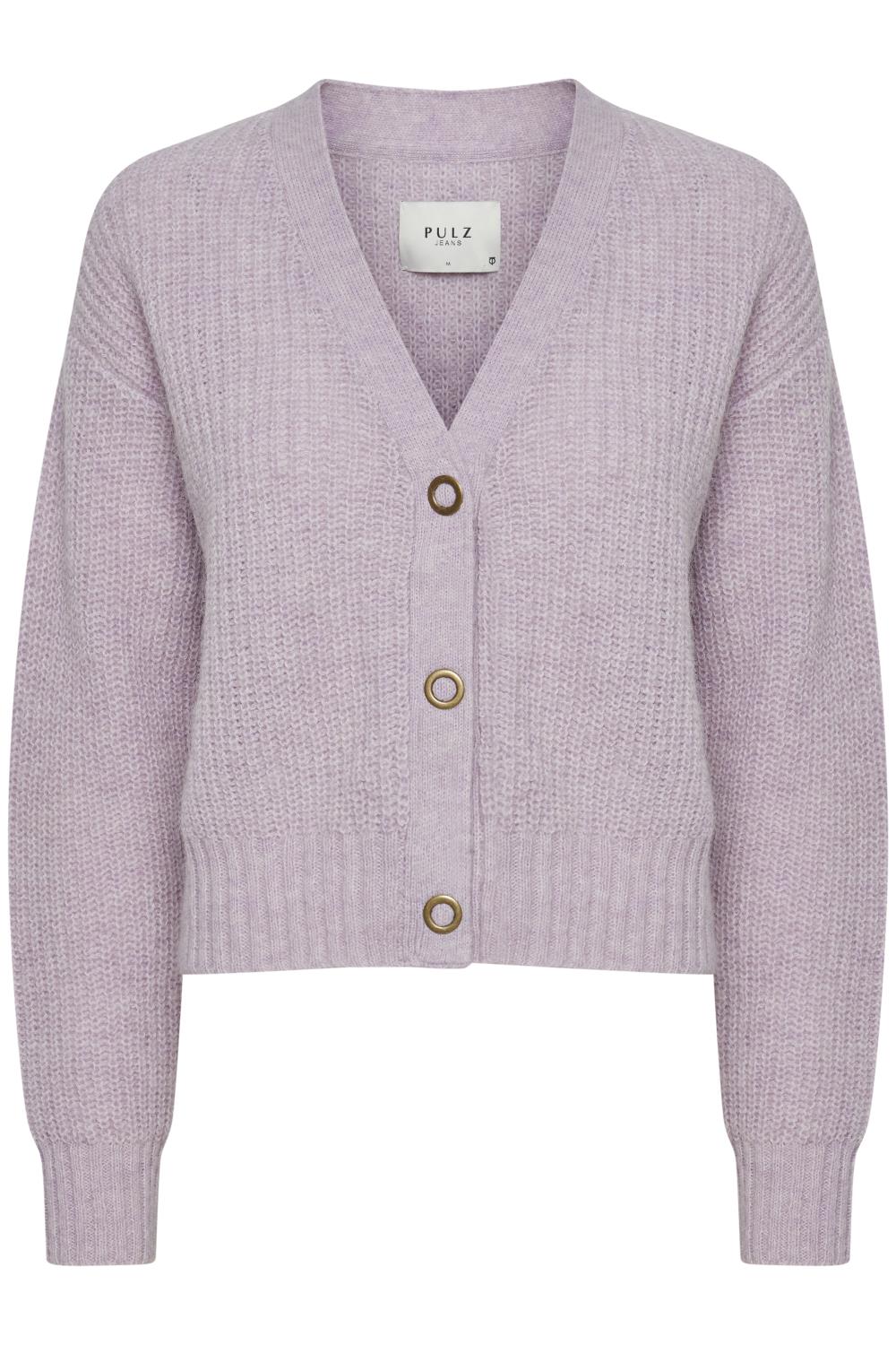 Pulz Iris cardigan, lys lilla