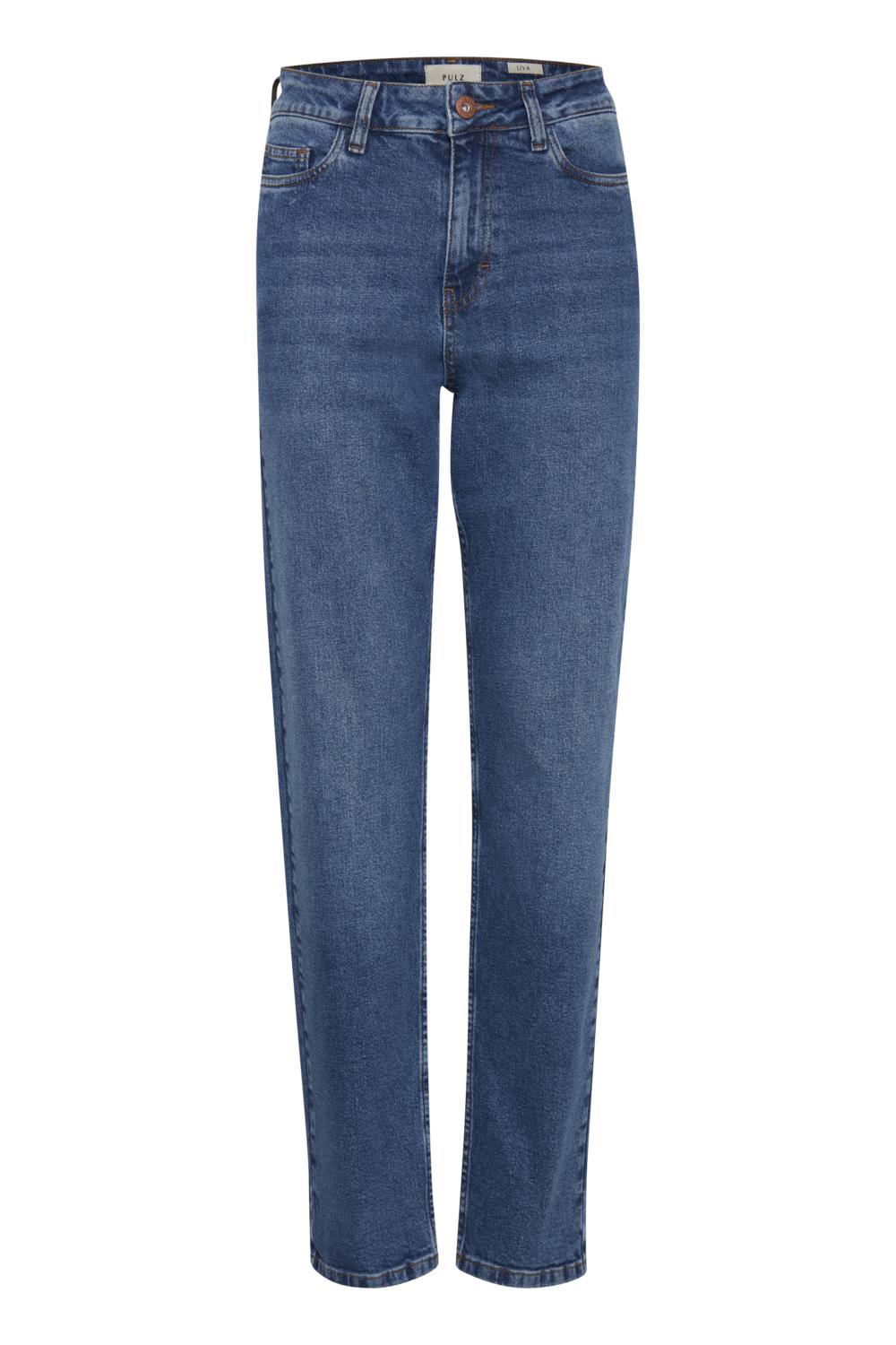 Pulz Liva jeans regular leg, denimblå
