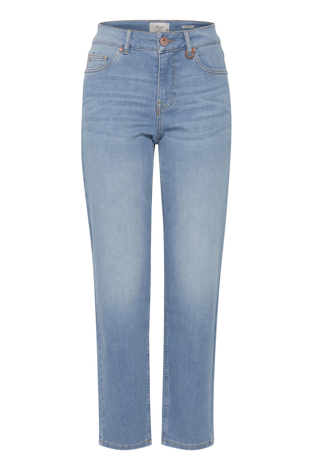 Pulz Emma Jeans Regular, lys denim blå