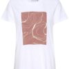Kaffe Mirani T-shirt, hvit/print