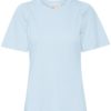 Part Two Imalea t-skjorte med puffermer, lys blå