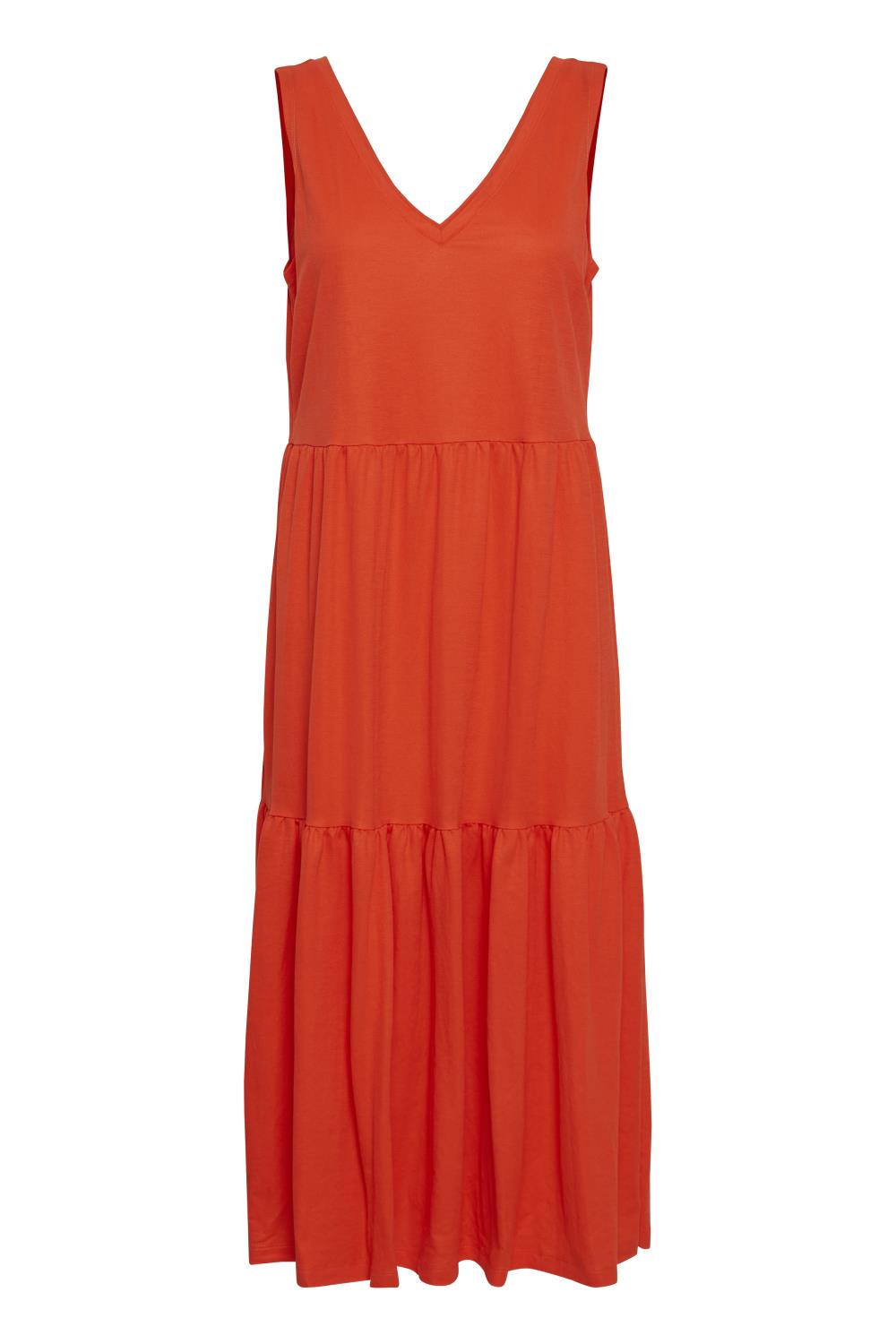 Pulz Amelia Dress, orange kappe kjole
