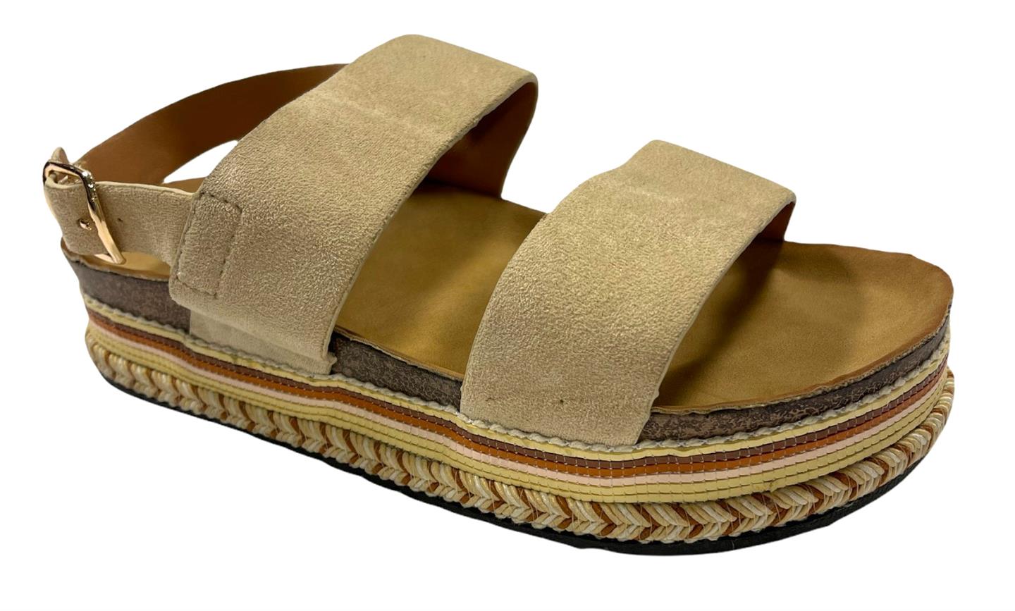 Vannucci sandal med beige reim
