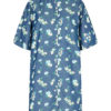 Nümph Edelle Dress, blå mønstret demin kjole