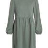 Vila Structa l/s Dress, grønn kjole