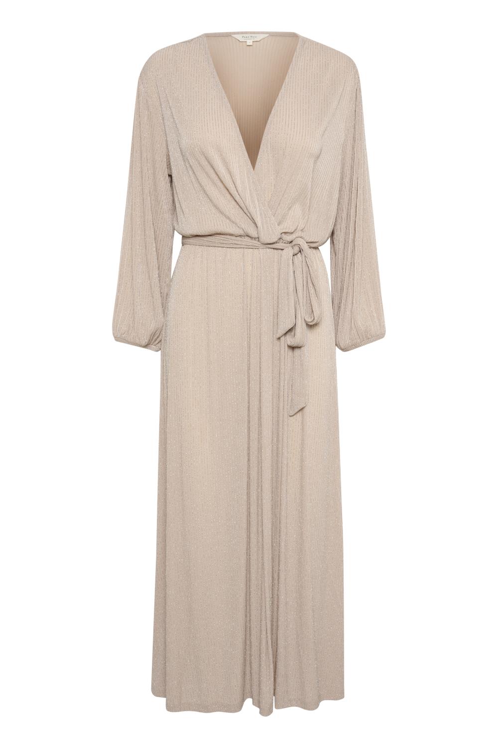 Part Two Thenna Dress, beige m/sølv