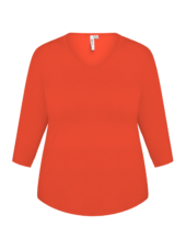 Ciso Basic 3/4 T-skjorte med A-fasong, oransje