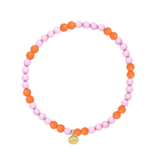 Sisite Poppy Chunky Bracelet Orange/Purple
