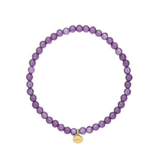Sistie Poppy Chunky Bracelet Purple Transparent