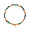 Sistie Poppy Chunky Bracelet Green/Orange