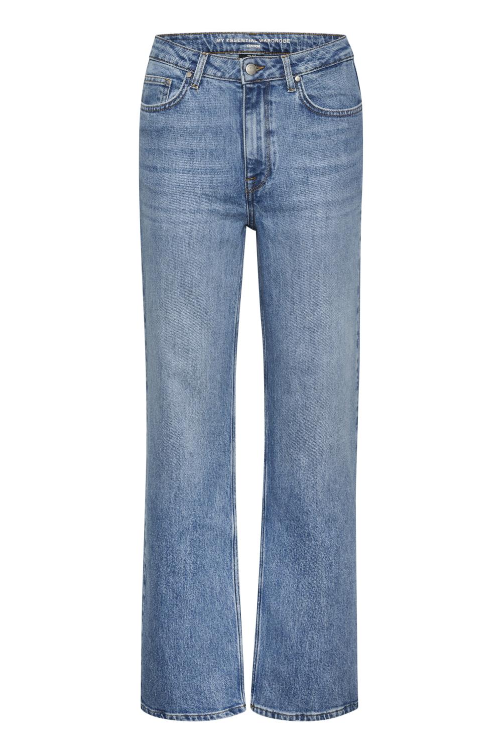 My Essential Wardrobe, The Louis High Wide Jeans, medium blue denim