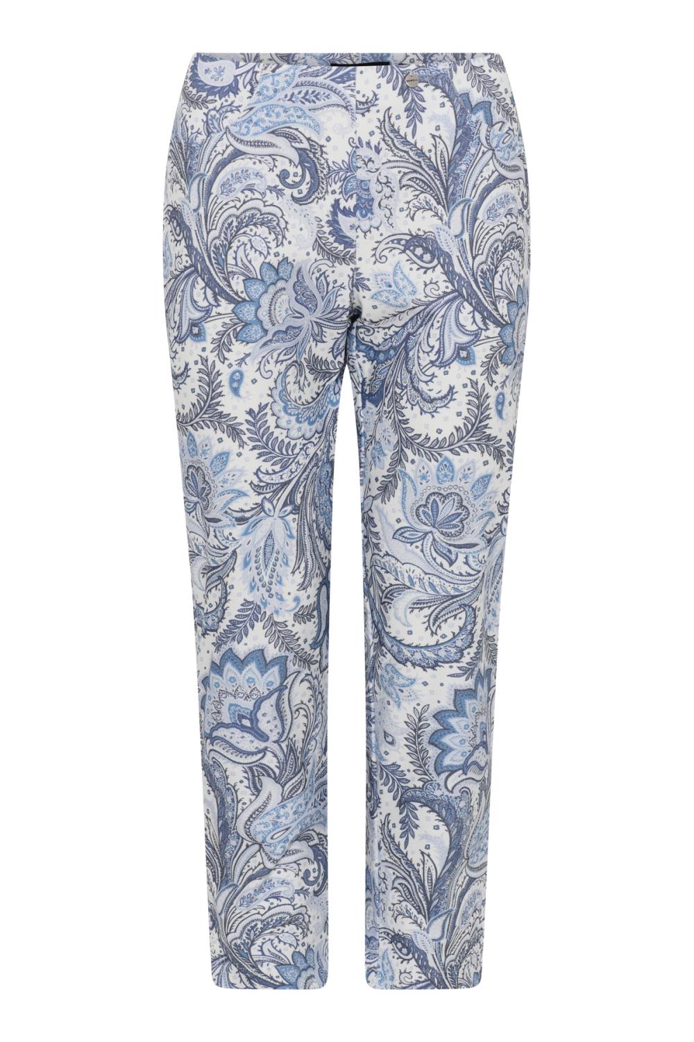 Robell Bella bukse, 68 cm, blåmønstret