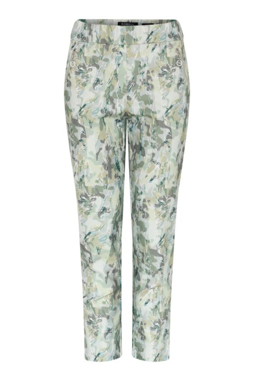 Robell Nena bukse, 68 cm, grønn mønstret