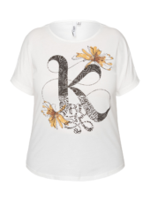 Ciso T-shirt Short Sleeves, t-skjorte med motiv, hvit