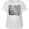 Ciso T-shirt med print, hvit/blad