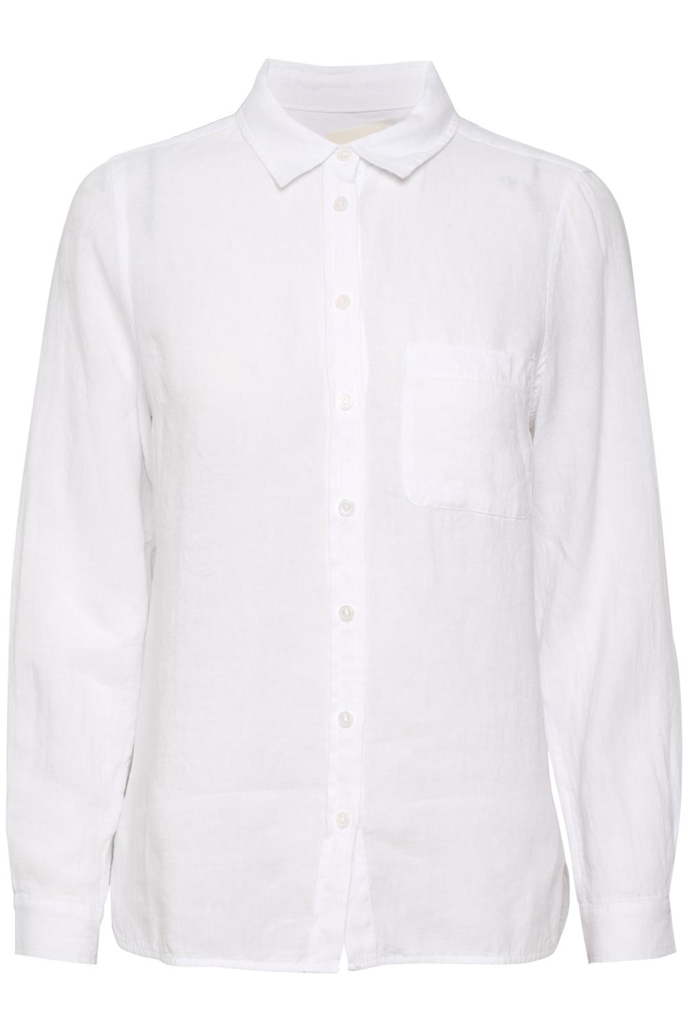 Part Two Kivas, hvit lin skjorte