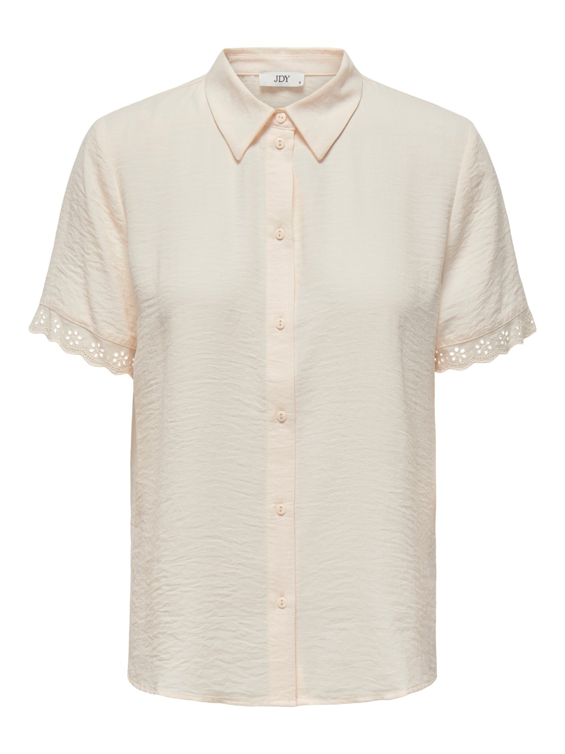 JDY Rachel S/S Lace Shirt, lys beige