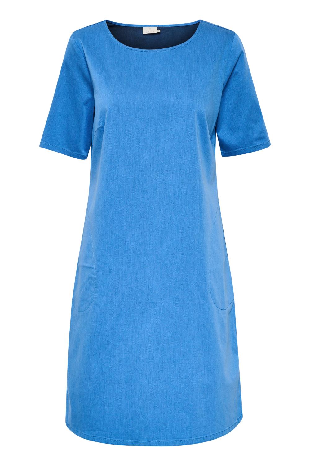 Kaffe Lea Dress, kortemet kjole, blå