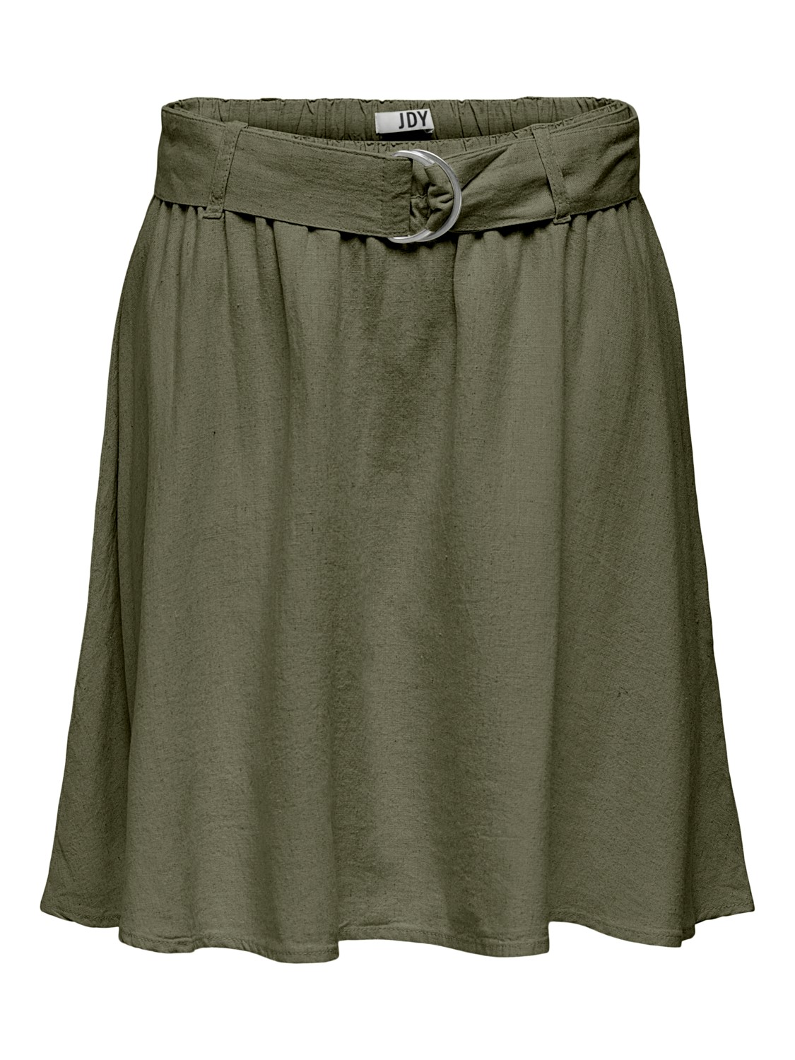 JDYSay MW Skirt, linblanding, skjørt med belte, grønn