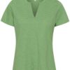 Part Two Gesinas T-shirt, stripet grønn/hvit