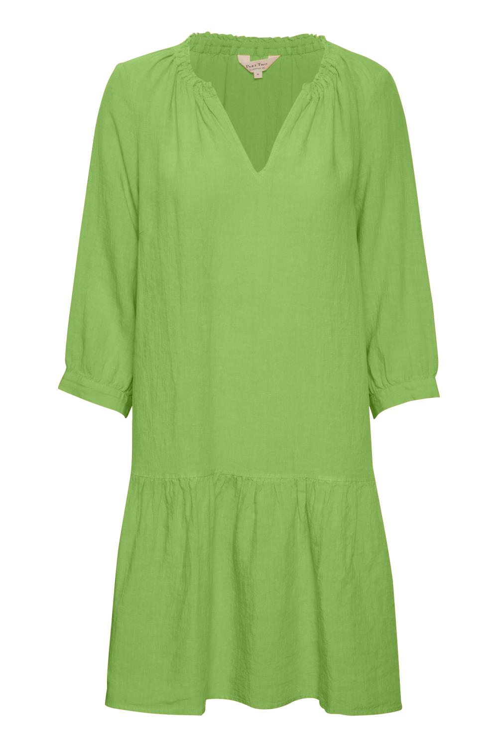 Part Two Chaina Dress, lin grønn