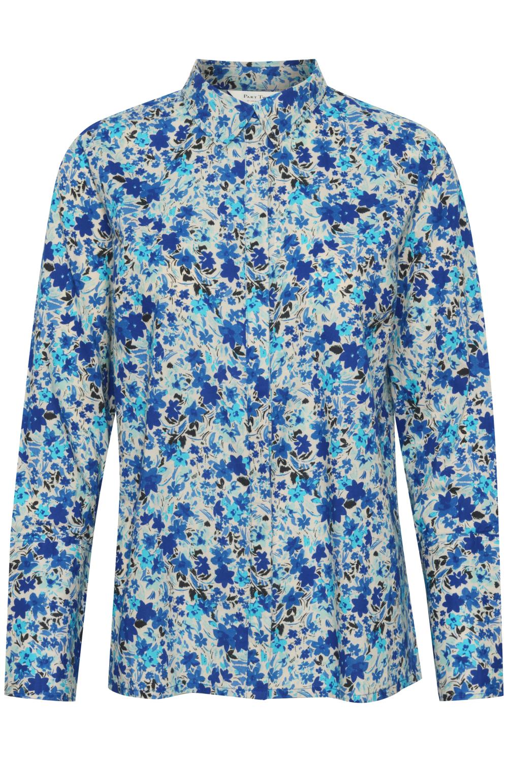 Part Two Sabella Shirt, blåmønstret