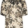 Part Two Popsy Blouse, sort/beige blomstret