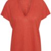 Part Two Axeline t-shirt, t-skjorte i lin, oransje