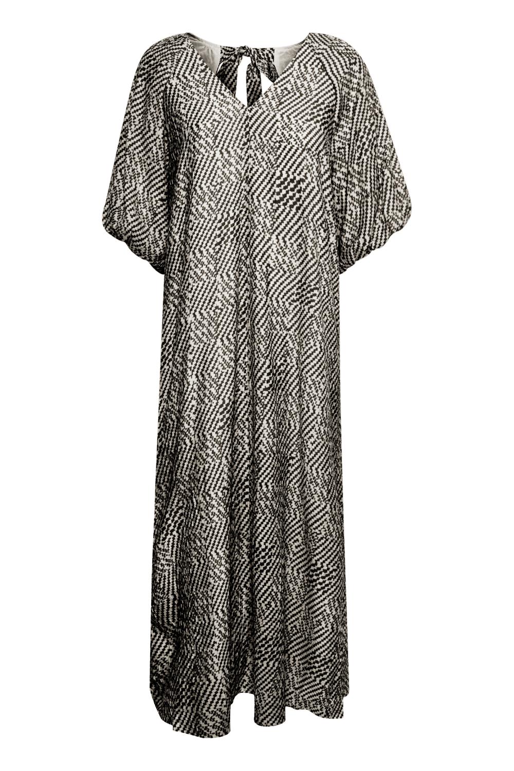 Part Two Arisa Dress, sort/hvit mønstret